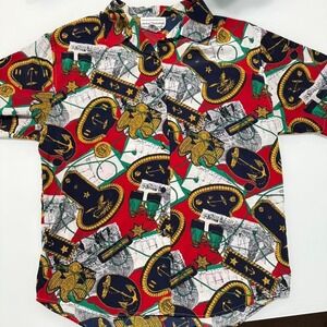 Vintage Westbound Nautical Print Shirt | 90s Scarf Print | Size 12 | Oversized